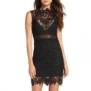Bardot PARIS Lace Sleeveless Cocktail Bodycon Mini Dress, Size XS ($129) NWT
